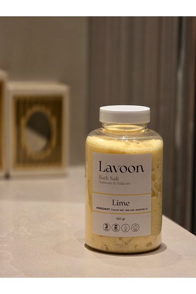 Lavoon Lemon 500g. Manicure Pedicure Salt / Bath Salt / Epsom Salt / English Salt