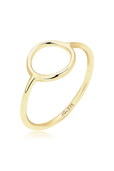 ELLI Ring Frau Kreis Statement 375 Gelbgold