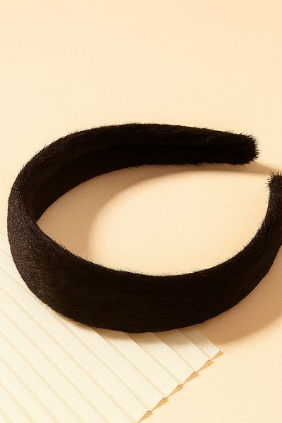 PREGIO Women's 3 cm Plush Soft Fabric Crown