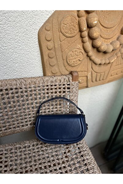 SHINELUC حقيبة كروس باللون الأزرق الداكن مع غطاء سانتا