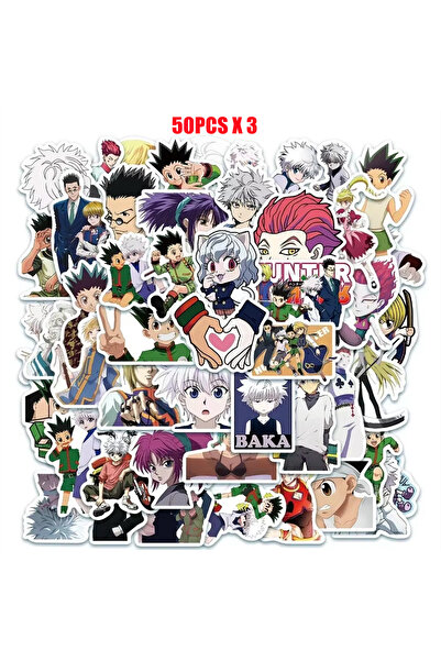Choice 150 قطعة 50 قطعة من ملصقات أنمي Hunter X Hunter لتزيين شخصيات كرتونية،...