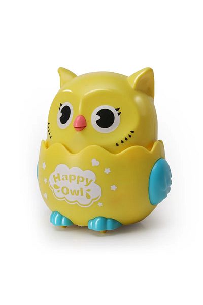 Choice Yellow Kids Classic Wind Up Interactive Owl Shaped Press Mechanical Sliding Toys Toys For Boys Girl