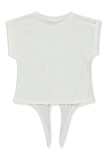 Civil Girls 2-5 Years Girl's Ecru T-Shirt