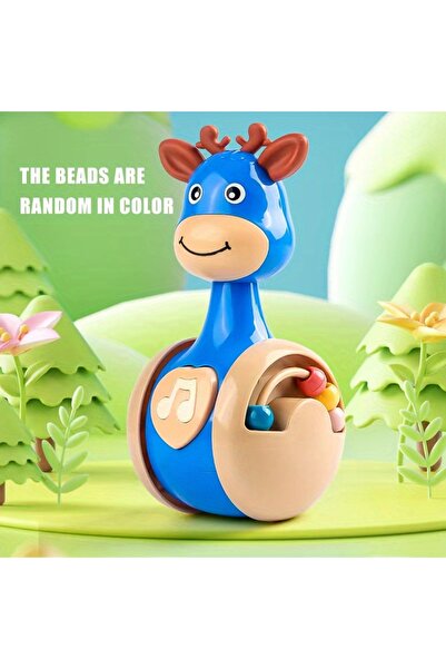 Choice Blue Roly Poly Baby Toys 6 to 12 Months, Tumbler Wobbler Toys for Infant Boy Girl - Perfect for Lear
