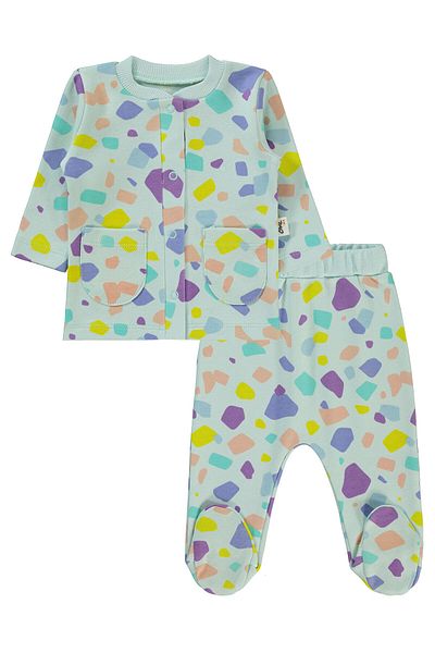 Civil Baby 1-6 Months Mint Baby Girl Pajama Set