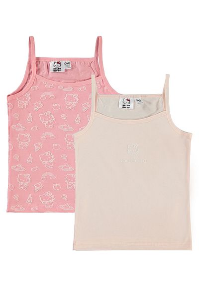 Hello Kitty 2-10 Years Old Girl's Pink Tank Top Set of 2