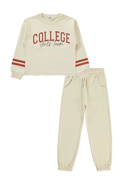 Civil Girls 6-9 Years Old Girl's Tracksuit Set - Elephant
