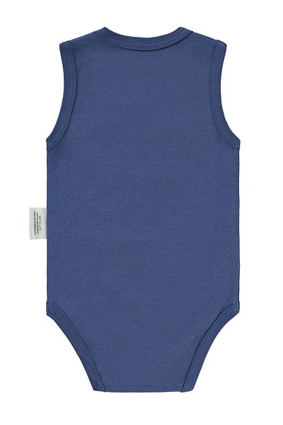Superman 1-18 Months Indigo Baby Boy Snap Badi