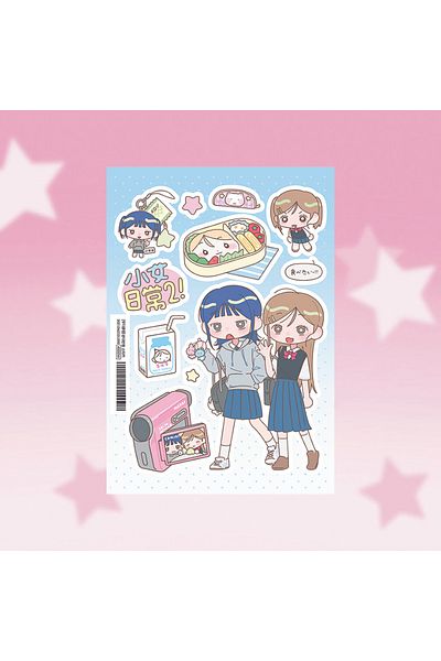 Choice 03 Korea Cute Sweet Girl Stickers Japanese Shibuya Babes Character Stickers Hand Account Diary Plann