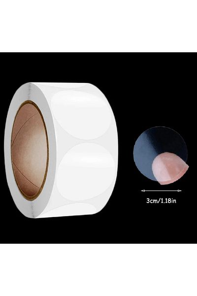 Choice 3cm 500pcs 3 Size 2/2.5/3cm 500pcs Crystal Clear Transparent Round Pvc Stickers Sticker Envelope Tab