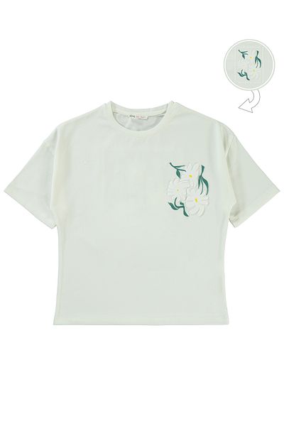 Civil Girls 10-13 Years Girl's Ecru T-Shirt
