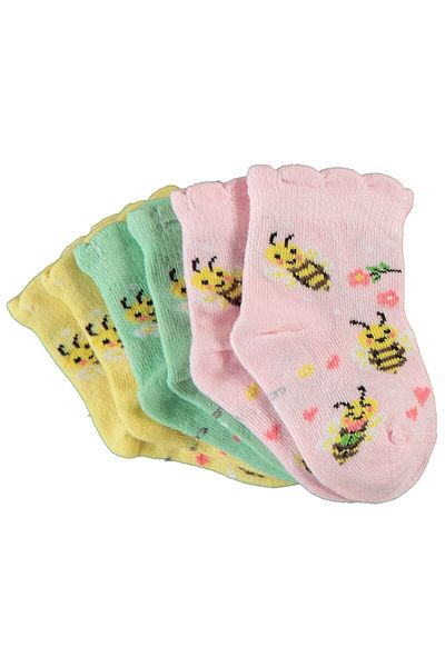 Civil Baby 6-18 Months Baby Girl Yellow Socks Set of 3