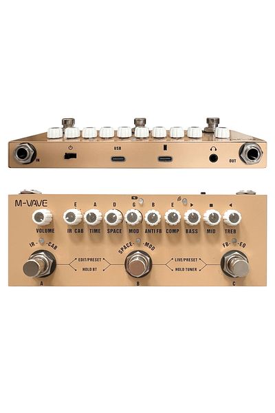 Choice For Acoustic Guitar M-vave Cube Baby Portable Multifunctional Bass Combined Effect Pedal With Wirele