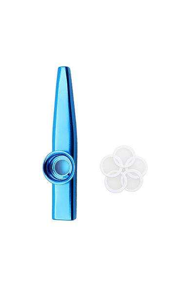 Choice Blue Kazoo Irin Metal Kazoos With Kazoo Flute Diaphragms Mouth Kazoos Ukuleles Guitar Companion Stan