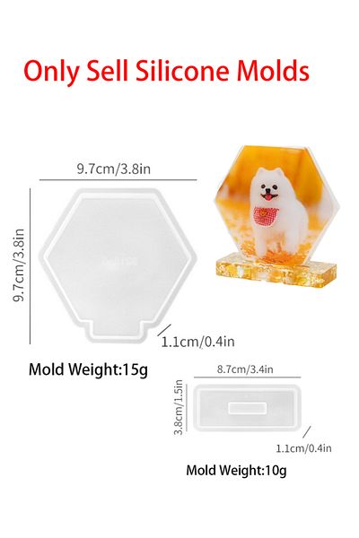 Choice Hexagon Geometric Photo Frame Silicone Mold Diy Hexagon Heart Love Photo Frame Crystal Epoxy Resin M