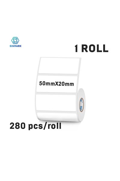 Choice 50mmx20mm 50mm Width Thermal Label Sticker White Self-adhesive Label Paper Clothing Commodity Price