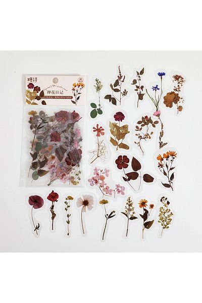 Choice H Natural Plant Collection Green Leaf Decorative Pvc Stickers Scrapbooking Label Diary Stationery A.