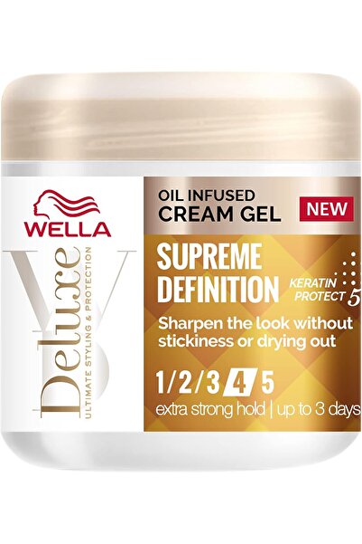 Wella Deluxe Supreme Definition Oil Infused Cream Gel – Keratin Protect 5 Com...