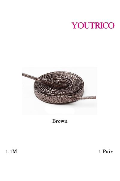 Youtrico Pearlescent Flat Polyester Shoelaces - Single Pair (1.1m)