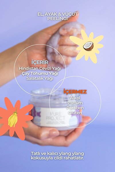 Pure Project Ylang Ylang & Ahududu El Ve Vücut Peelingi