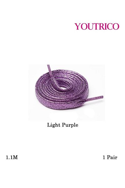 Youtrico Pearlescent Flat Polyester Shoelaces - Single Pair (1.1m)