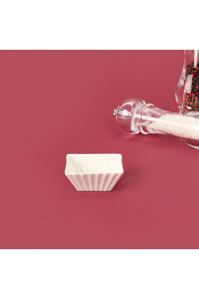 Paçi Square Column Sauce Bowl - White - 7 cm