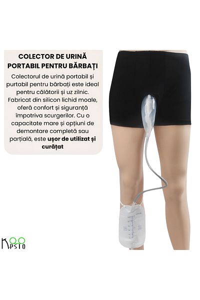 Koopsio Men's Urinary Incontinence Set, Boxers, Cotton, Adjustable Size 52-72 cm