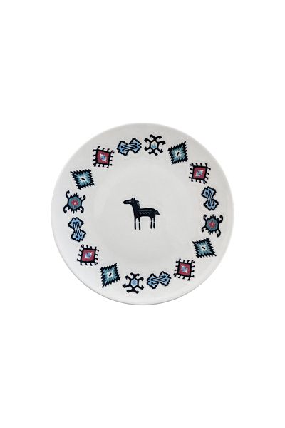 PORSER Porcelain Hitit Service Plate Set 26cm 6 Pieces Tvl6Srvprs1241