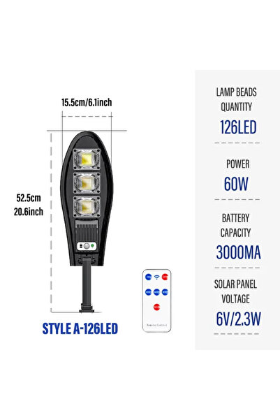 Choice1 مصابيح LED تعمل بالطاقة الشمسية W778B لإضاءة الشوارع الخارجية والحديق...