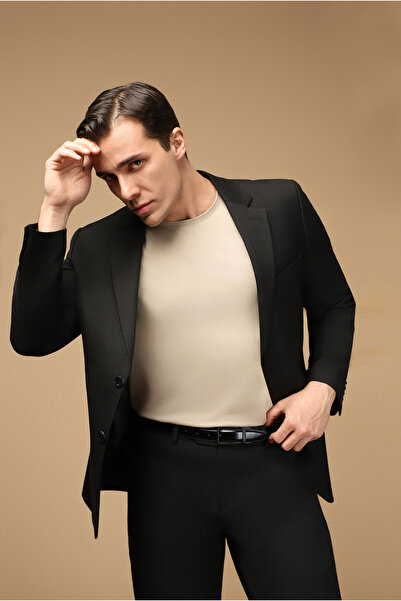 Kiğılı Crew Neck Slim Fit Slim Fit Single Jersey Cotton T-Shirt