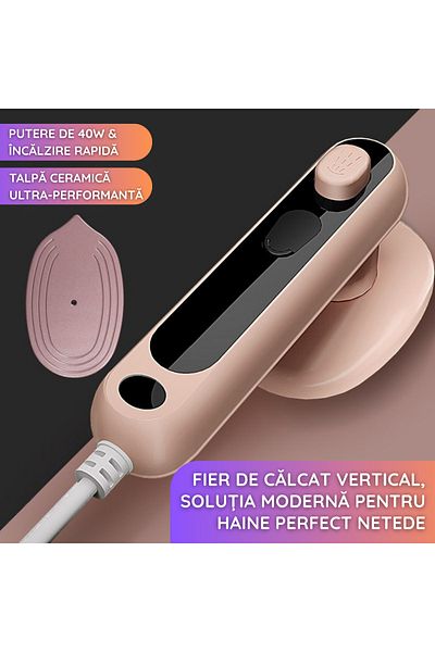 OEM Vertical Steam Iron, Ceramic Soleplate, Anti-Drip Function, Anti-Calc System, Beige