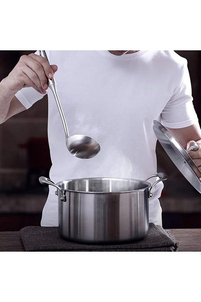 Chefline Aluminum Cooking Pot, 28 Cm Durable, Even Heat Distribution & Large Capacity