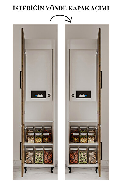 LİYANO 208 cm Boy  Kombi Dolabı