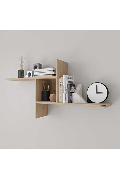 Adore Mobilya Dekoratif Duvar Rafı Florida Meşe 100x50x18 cm