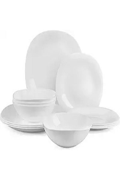 Chefline Opal Dinner Set Nm12bt 12pcs Elegant, Durable & Lightweight Tableware For Everyday Dining