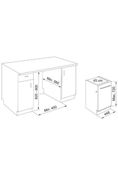 Franke Fdw 4510 E8p E 10 Kişilik Ankastre Bulaşık Makinesi