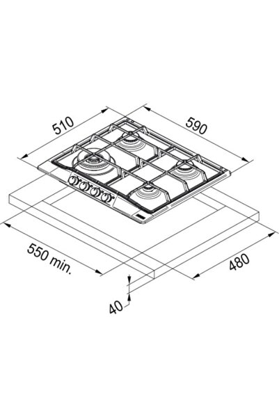 Franke Fhtl 604 3g Tc Xs C Inox Ankastre Ocak