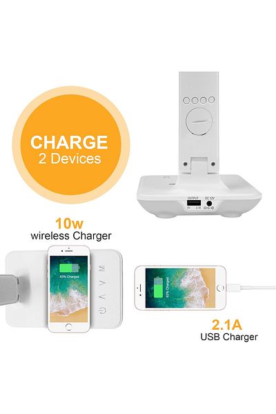Primo Plus LED Desk Lamp With Wireless Charger And USB Charging Port