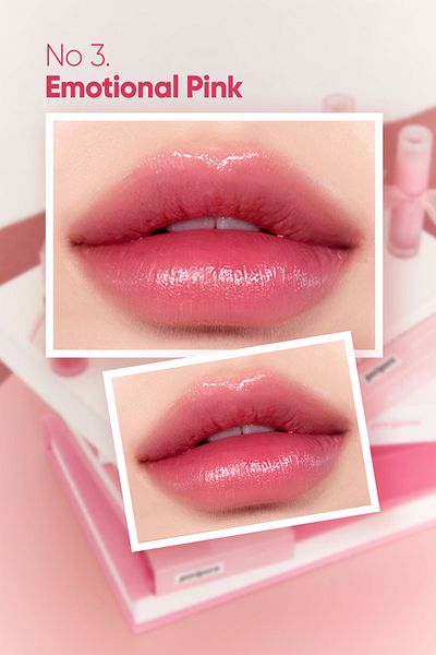 PERIPERA Peripera Water Bare Tint 003 Emotional pink 3,7 g - Jemný vodní odstín