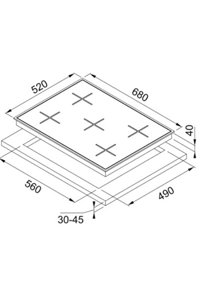 Franke Fhng 705 4g Tc Bk C Siyah Ankastre Ocak