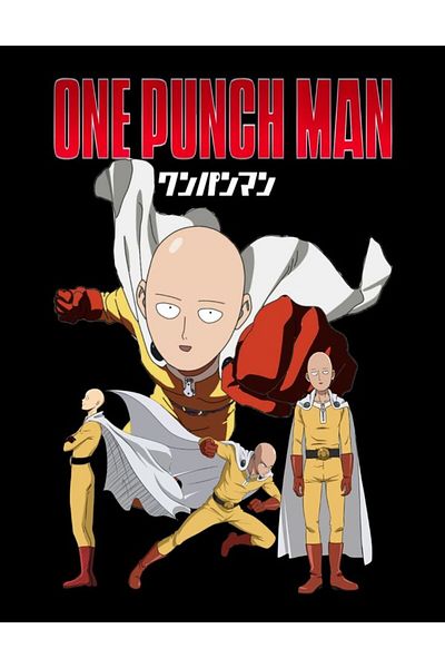 fame-stoned تي شيرت One Punch Man Anime مطبوع للجنسين مصنوع من القطن بنسبة 100% باللون الأسود