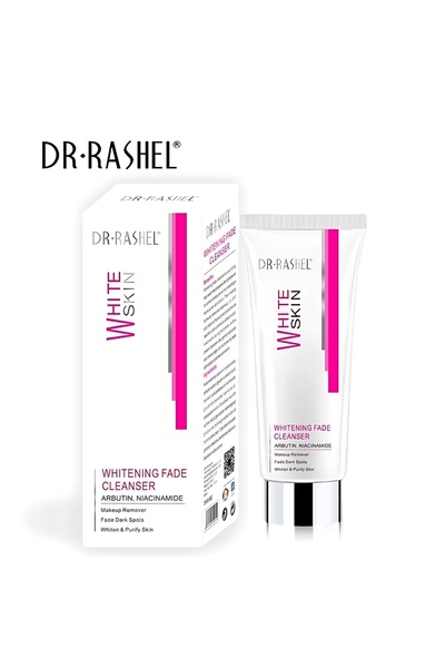 DR.RASHEL منظف تبييض البشرة 80 مل - غسول وجه مفتح للبقع الداكنة وتنظيف المسام...