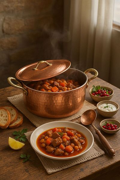 ANTEPSEPETİ Deep Pot with Copper Hammer