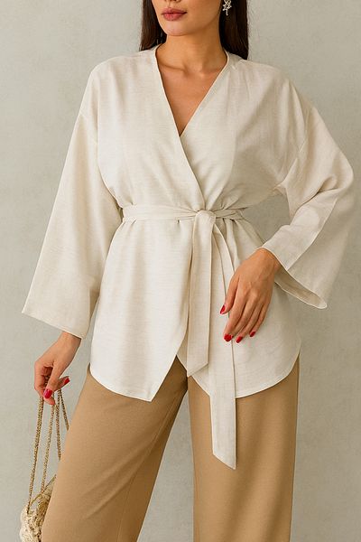My Blog Buttoned Belted Kimono