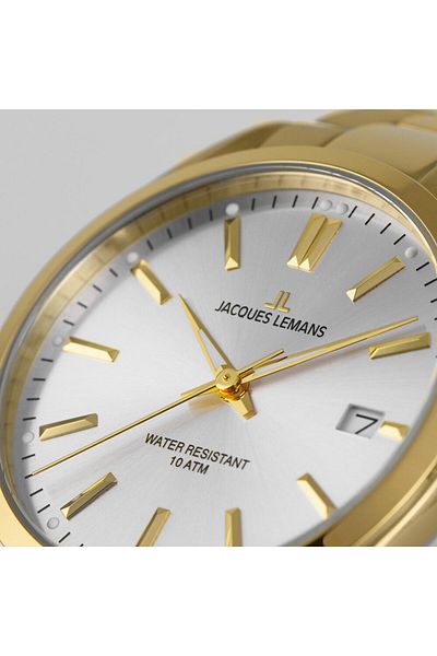Jacques Lemans Mens Watch 1-1859k, Quartz, 40mm, 10atm