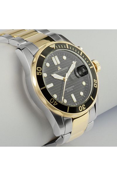 Jacques Lemans Mens Watch 1-2170l, Quartz, 41mm, 20atm
