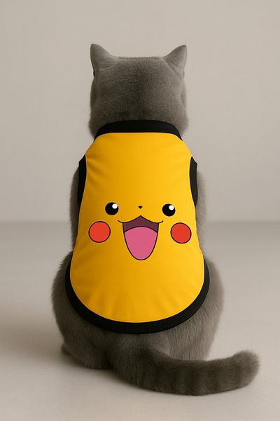 Monopetz Polar Dog And Cat Outfit Size M Mustard Pikachu