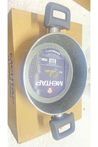 Mehtap Sahan 18 cm Granite Effect Stacked Teflon Pan