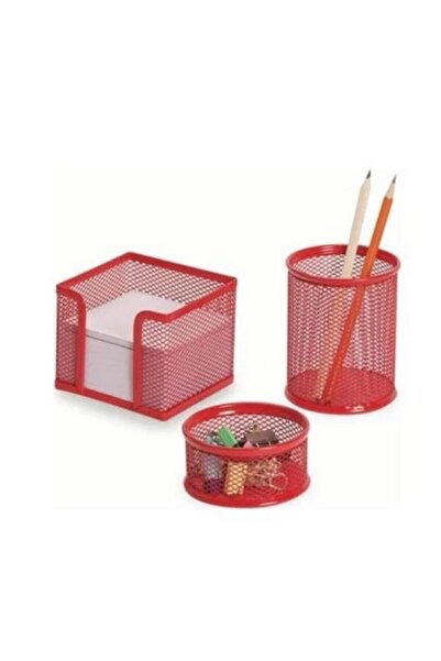 Need Masaüstü Perfore 3'lü Kırmızı Seti ND-1027