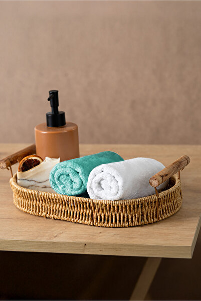 Rikka Home مجموعة مناشف يد/ضيافة فائقة النعومة والحجم من القطن الخالص 100% (ق...